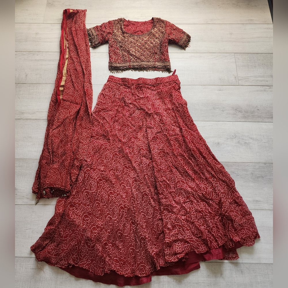 Elegant Red Lehenga Set